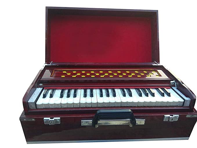 SG Musical - Harmonium Folding Portable With Coupler and free carry bag | folding harmonium with male female | folding harmonium cover bag