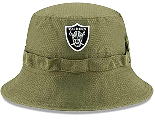 New Era 100% Authentic, NWT, Men s Memorial Veteran Day Salute to Service Bucket Hat Size: One Size Fit Most (Raiders) White