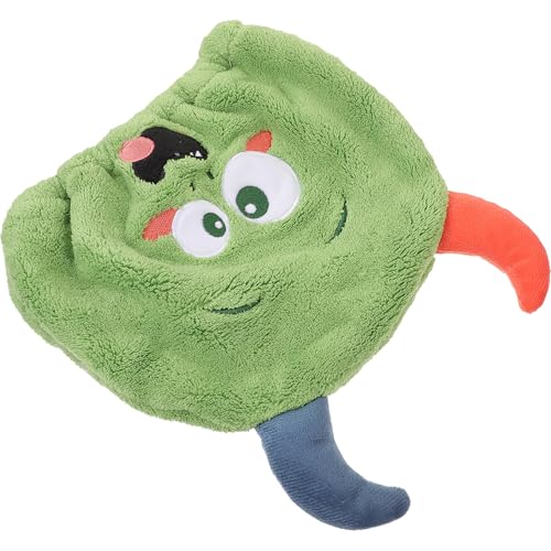 SILENRADAWN Gorro Absorbente para Secar el Cabello, Toalla Turbante de Microfibra de Secado Rápido, Diseño de Dibujos Animados, Color Verde Oliva, Tamaño Único, Adecuado para Baño y Viaje