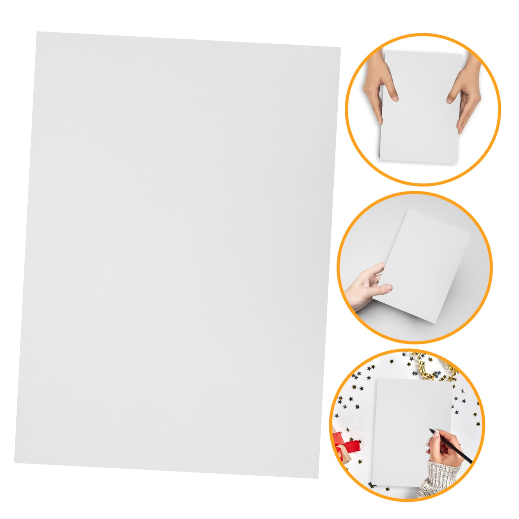 Carta per Etichette Adesive A4 Bianca, 100 Fogli, Autoadesiva | Stampabile, Resistente All'acqua, Formato DIY per Stampanti, Superficie Opaca