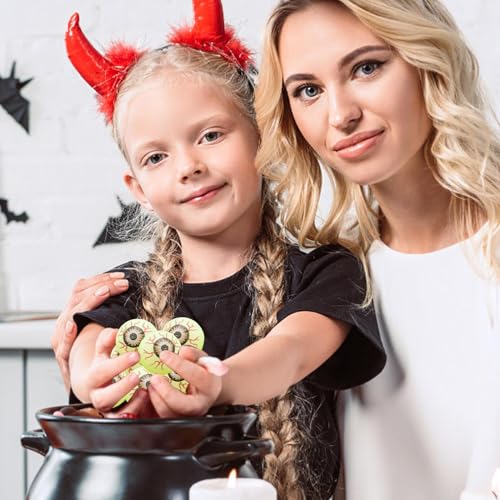 Spooky Eyeball Spielzeug – 30 Stück Hüpfbälle für Halloween-Partytüten, Mini Runde Springbälle | Gruseliges Spielzeug für Kinder Günstigkeiten-Dekorationen Klassenzimmer Veranstaltungen Spielpreise