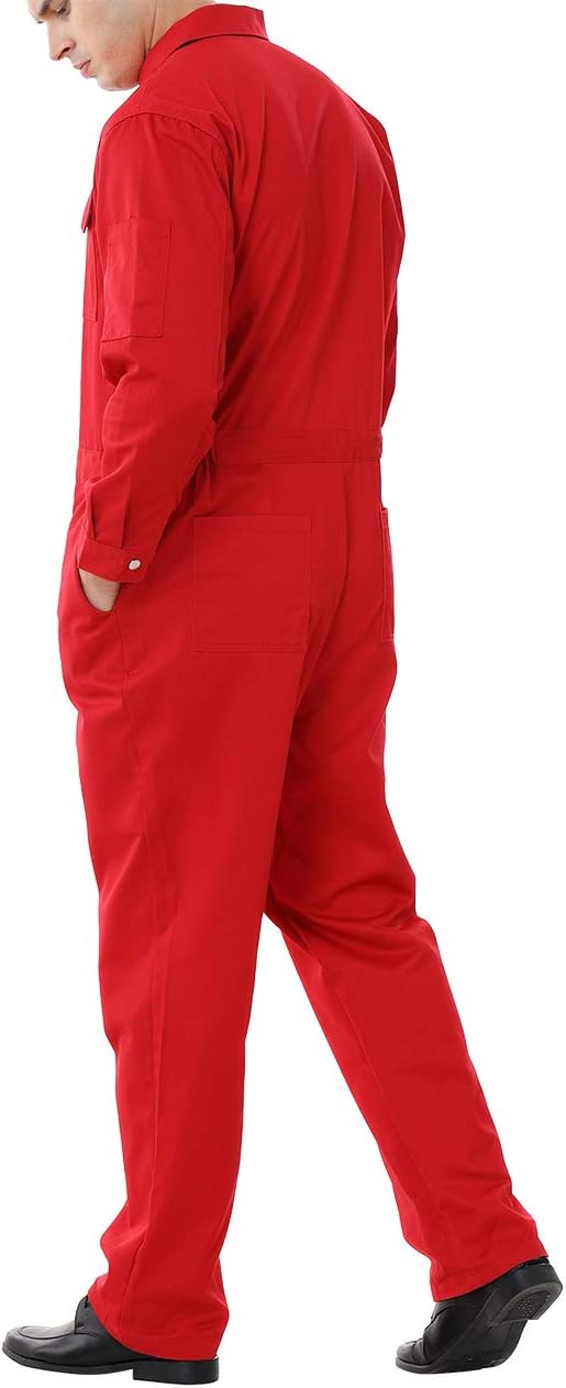 TopTie Workwear Mechanic Coverall 8.5 oz Polyester Cotton Blend Size Regular