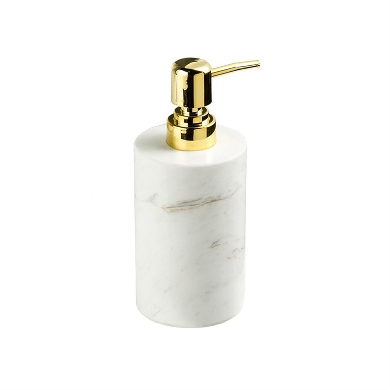 Cyairong-22 White-2 Soap Dispenser Countertop Lotion Push-Pump Bottle Marble Shampoo Hand Sanitizer Dispenser, 4.4Oz/130Ml(White-2)