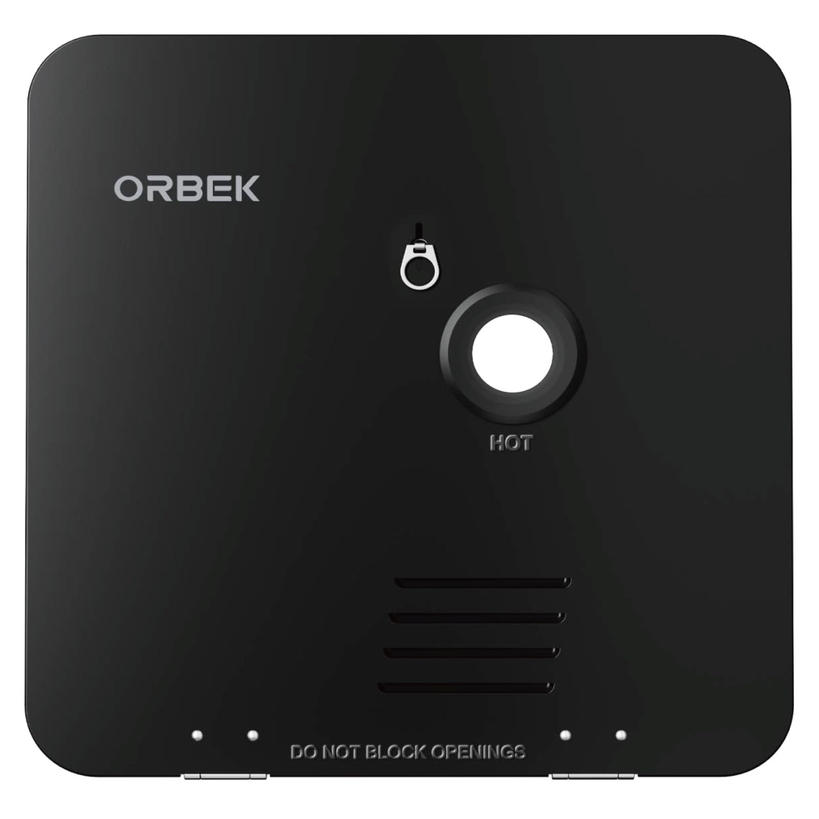 ORBEK 18 x 18 in RV Water Heater Door &amp; Flange, Black