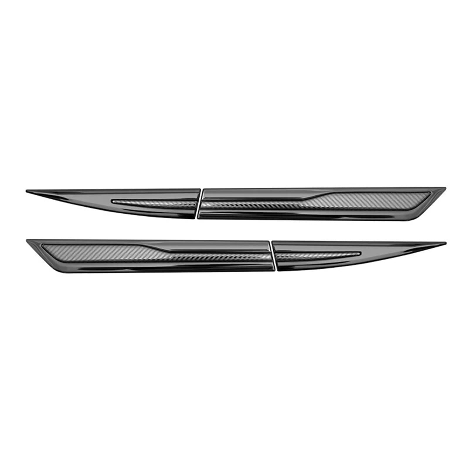 Side Vent Decor Sticker Car Side Wing Fender Decals Body Exterior Decorative Protection Sticker Car Accessories Car Fender Side Vents(Carbon Fiber Look)