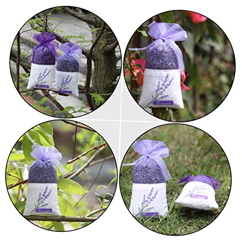 HOMSFOU 22 bolsas aromáticas de lavanda con cintas miniatura 6