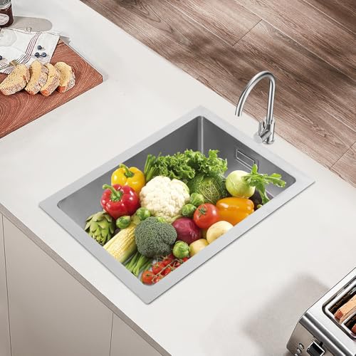 Fregadero de cocina rectangular para lavandería y hogar con desagüe integrado 6