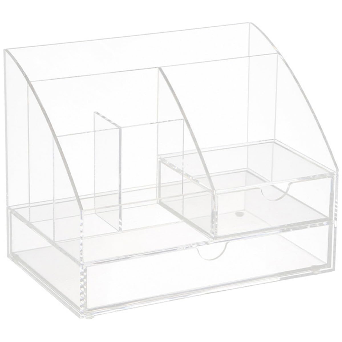 Acrilico Trasparente Organizer da Scrivania con Cassetto