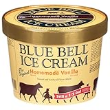 Blue Bell Gold Rim Homemade Vanilla Ice Cream, 64 fl oz