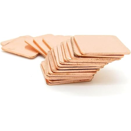 JIUWU IC Chipset GPU CPU Thermal Heatsink Copper Pad Shim Size 20 x 20 x 0.5mm Pack of 20