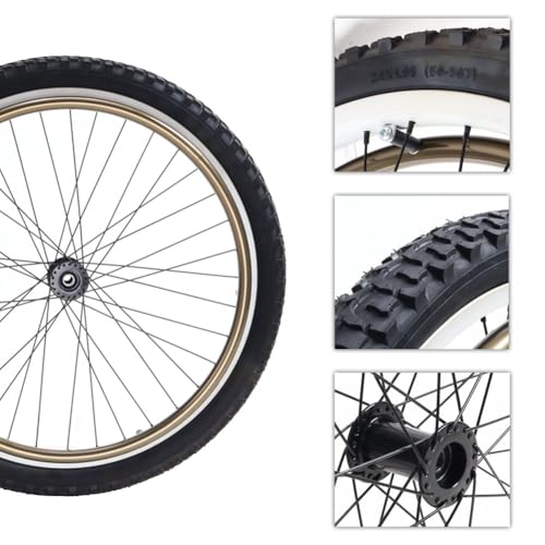 Conjunto de ruedas traseras para silla de ruedas deportivas, ruedas todo terreno de 24 pulgadas con rodamientos de 12.7 mm