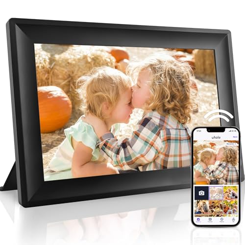 YUYIALARM WiFi Uhale Digital Picture Frame, Digital Photo Frame with 1280x800 HD IPS Touch Screen,Share Videos Photos Instantly Send Wishes via Uhale App from Anywhere, Gifts for Christmas(10.1 Inch)