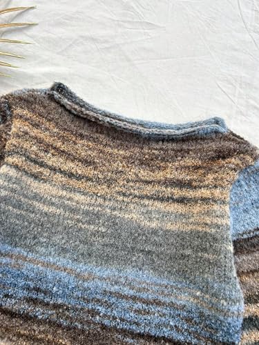 warm sweaters for women Long Sleeve Stripe Sleeve Knit Warm Blouse For4