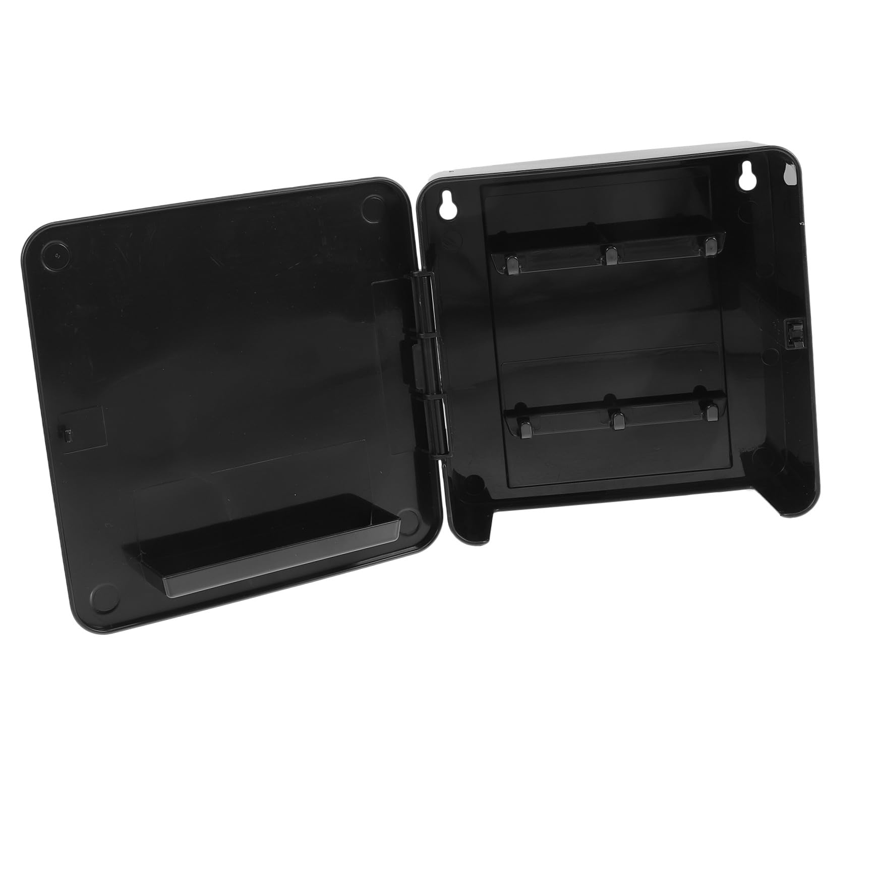 Toyvian Portachiavi Magnetico da Parete Moderno Nero, Organizzatore per Chiavi e Portaoggetti da Muro senza Installazione, Gancio Magnetico per Ingresso e Casa