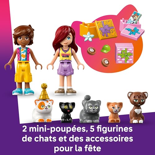 LEGO Friends 42666 La Fete d'Anniversaire et 'Arbre a Chats Jeu pour Fille des Neuf - vue 9
