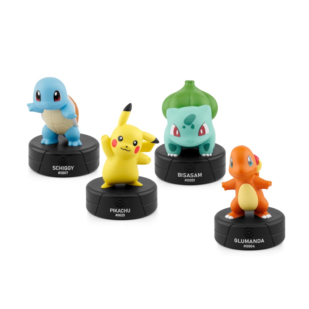 tonies Hörfiguren Set für Toniebox, 4er-Bundle Pokémon (Pikachu, Glumanda, Schiggy, Bisasam), Hörspiel- & Spielspaß für Kinder ab 5 Jahren