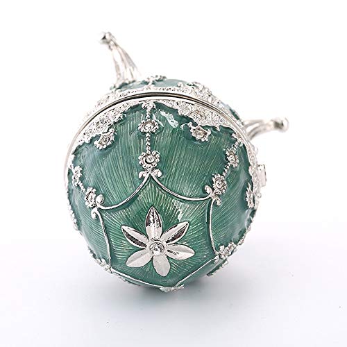 Desconocido Adornos de Huevos de Pascua, joyero de Metal Chapado en Diamante esmaltado Europeo, decoración Artesanal Rusa, 6 95CM