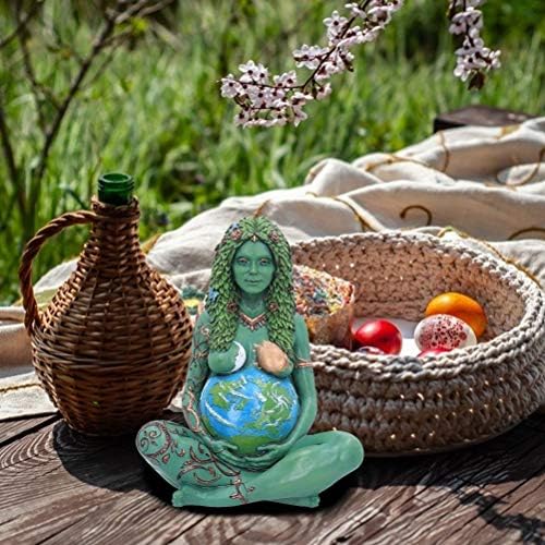 Mother Earth Ornament, Lifestyle & More Modern Sculpture Deco Figurine Love Pair, Goddess Statue Polyresin Decorative Figure Decoration for Home Garden