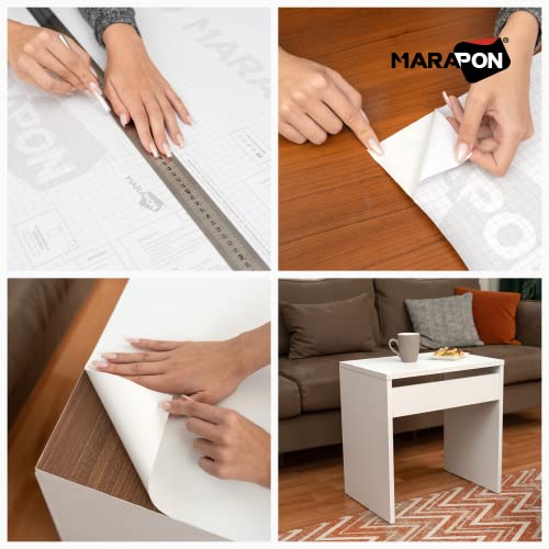 Möbelfolie Marapon Klebefolie für Möbel in Weiß 30 x 200 cm