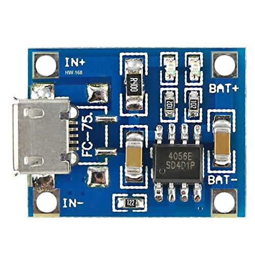 SpiffySky USB Lithium Battery Charger Module with Protection Circuitry 18650 TP4056 (Type C USB) (B08J8CZTZM) Amazon Price History, Amazon Price Tracker