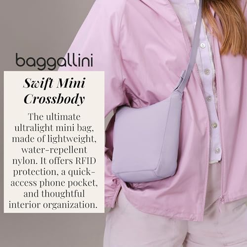 Image of Baggallini Swift Mini Crossbody Bag for Women - 4.5x7 Small Travel Purse with Crossbody Strap and RFID