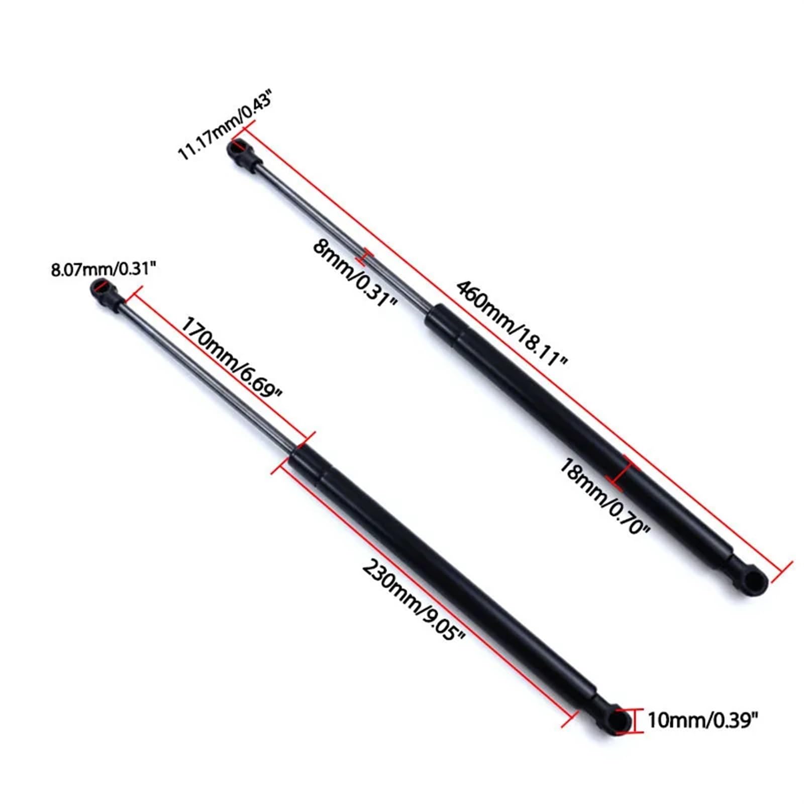 Ammortizzatore idraulico A4519880004 Car Rear Trunk Portellone Boot Ammortizzatore a gas Ascensore Supporto Asta idraulica per Smart 451 per Coupe Fortwo(2pcs)