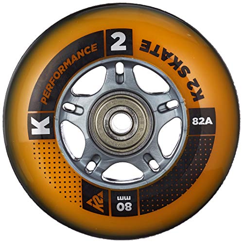 K2 Skate Hi-Lo Wheel with ILQ 7 Bearing (Pack of 8), 80/84mm