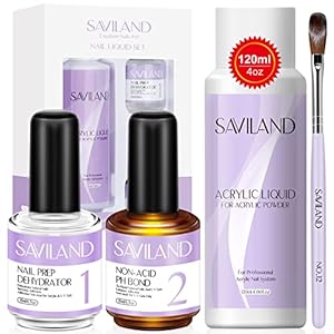 Saviland Acryl Liquid Nägel Set mit Primer