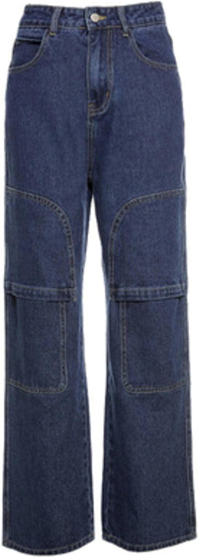 N\\C Y2k Baggy Jeans Harem Pantalones para mujer Monos Casual de cintura  alta campana inferior : Ropa, Zapatos y Joyería - Amazon.com