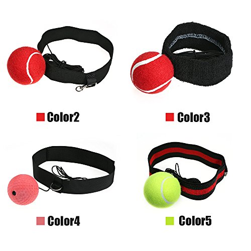 Andoer Boxe Reflex Ball Fight Ball com faixa ajustável para reflex Speed ​​Training Boxe Punch Exerc