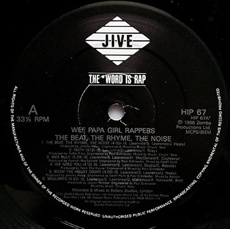 WEE PAPA GIRL RAPPERS - THE BEAT THE RHYME THE NOISE LP