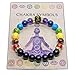 Produktbild WICCSTAR Doppelt Natur Chakra Armband mit Schmuckbeutel & bedeutung Karte
