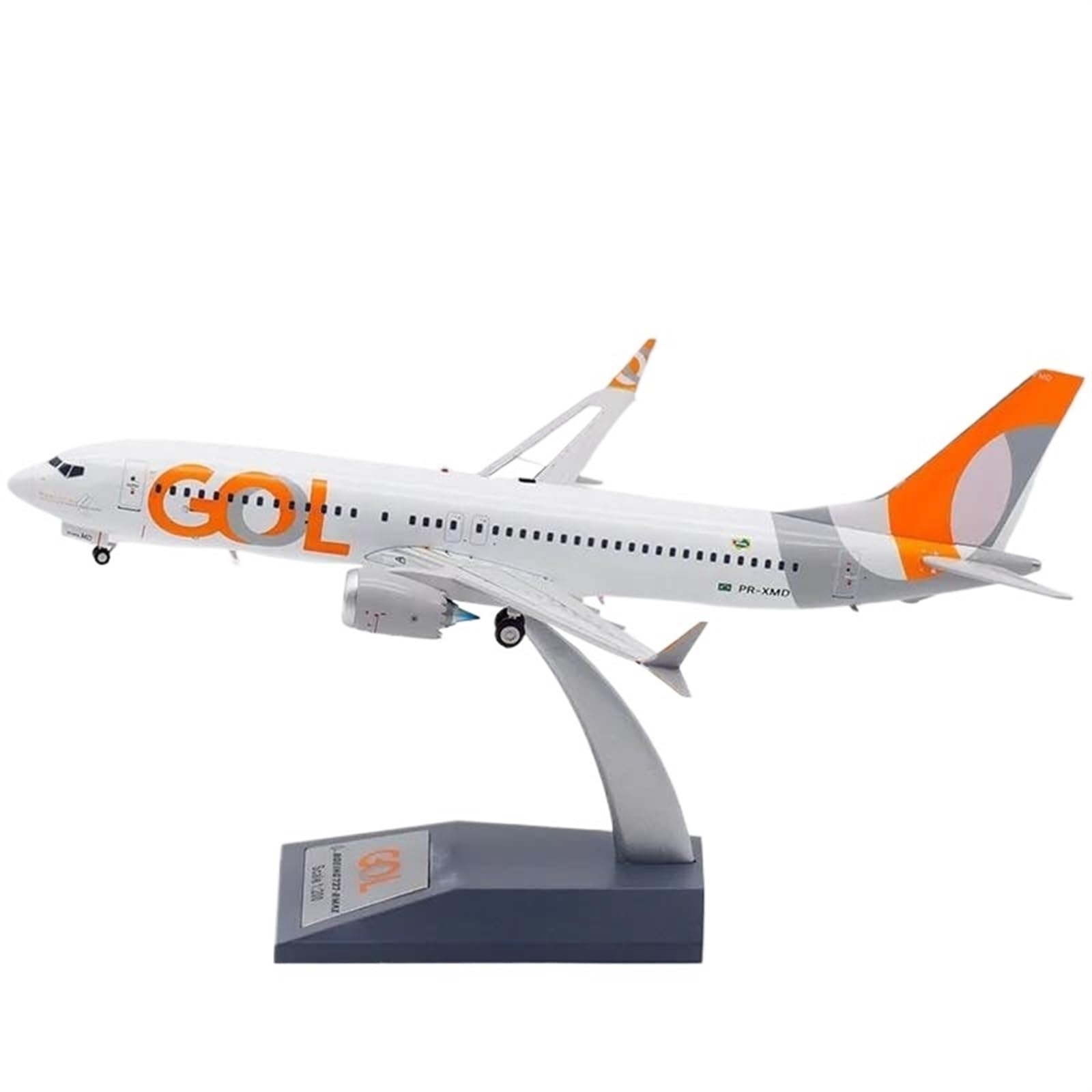 1 200 Scale for GOL Airlines B737-8MAX PR-XMD Diecasts Aviacion Miniatures Aircraft Model Metal Toys Planetoy Set