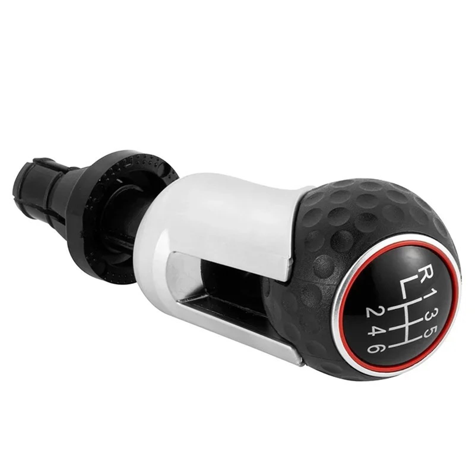 XZCVTYW 5/6 Speed Car Gear Shift Knob Lever Shifter Gaitor Boot for Audi Car Gear Shift Knob(Color Name: 6S)