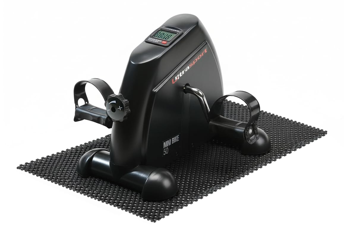 Ultrasport Mini Bici, Compact Cyclette Esercitatore, per Braccia e Gambe Esercitatore a Pedale, Ideale per Anziani