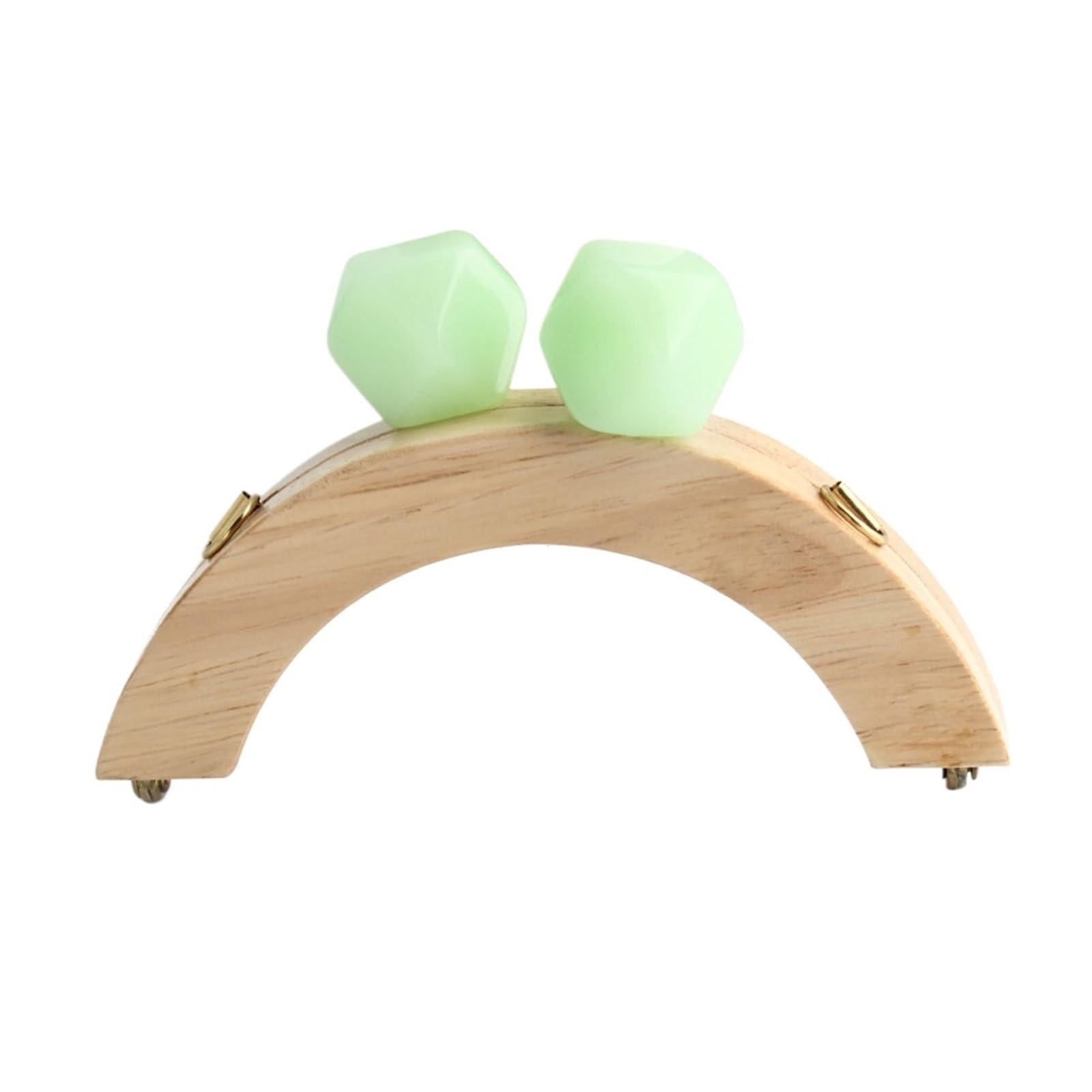 MRKU Asa de Madera para Bolso, Accesorios para Bolsos, Manualidades, Bricolaje, fabricación, 1 par, Cierre de Broche, Tornillos para Bolsos, Marco, reemplazo de Carteras, Costura para Bolsos Hechos a
