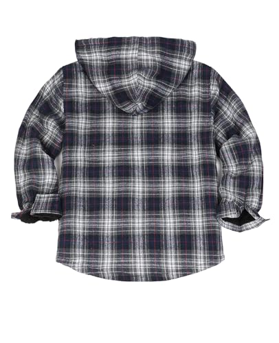 Image of ZENTHACE Boys Sherpa Fleece Lined Flannel Jacket