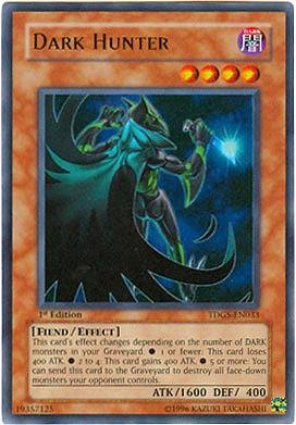 Amazon.com: Yu-Gi-Oh! - Dark Hunter (TDGS-EN033) - The Duelist Genesis -  1st Edition