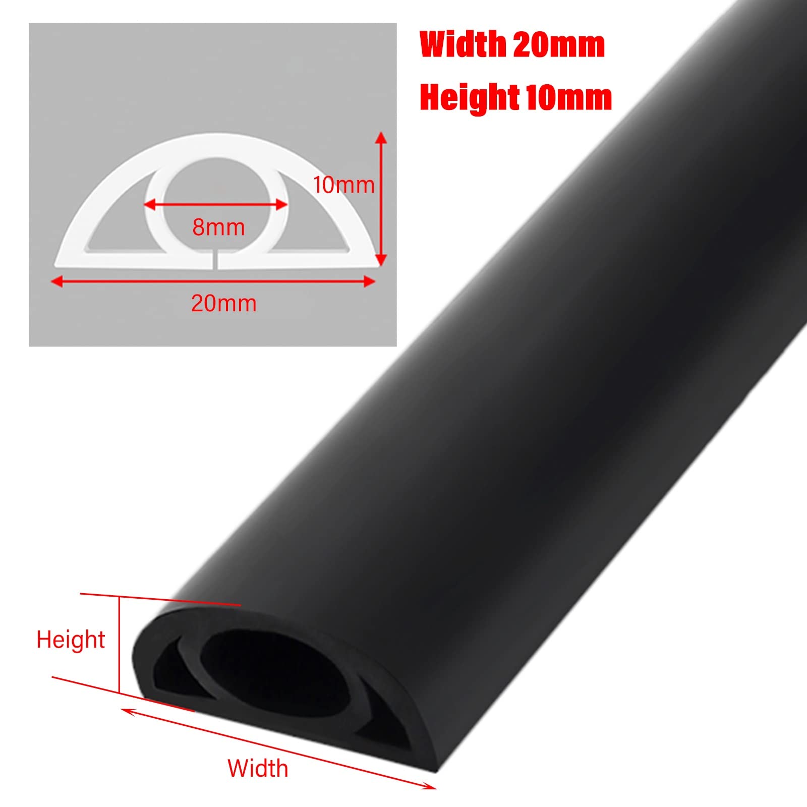 Metalowe kanały kablowe, Kanały kablowe z PVC, wielokolorowe, wiele rozmiarów(Width 20mm,1200Cm (39Ft))