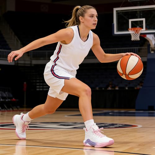 Image of Beita Basketball Shoes for Women High Upper Volleyball Shoes Fashion Sneakers Breathable Sports Shoes Anti Slip
