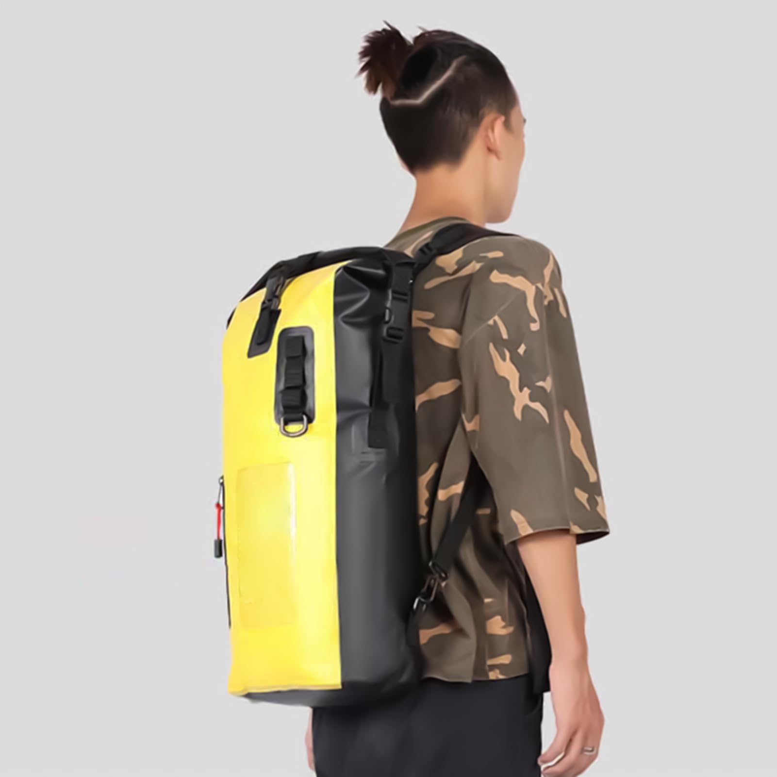 Mochila seca impermeable de 30 litros, rollo de mochila impermeable, cierre superior enrollable resistente, bolsas secas para kayak, paquete de almacenamiento portátil para natación, kayak, camping