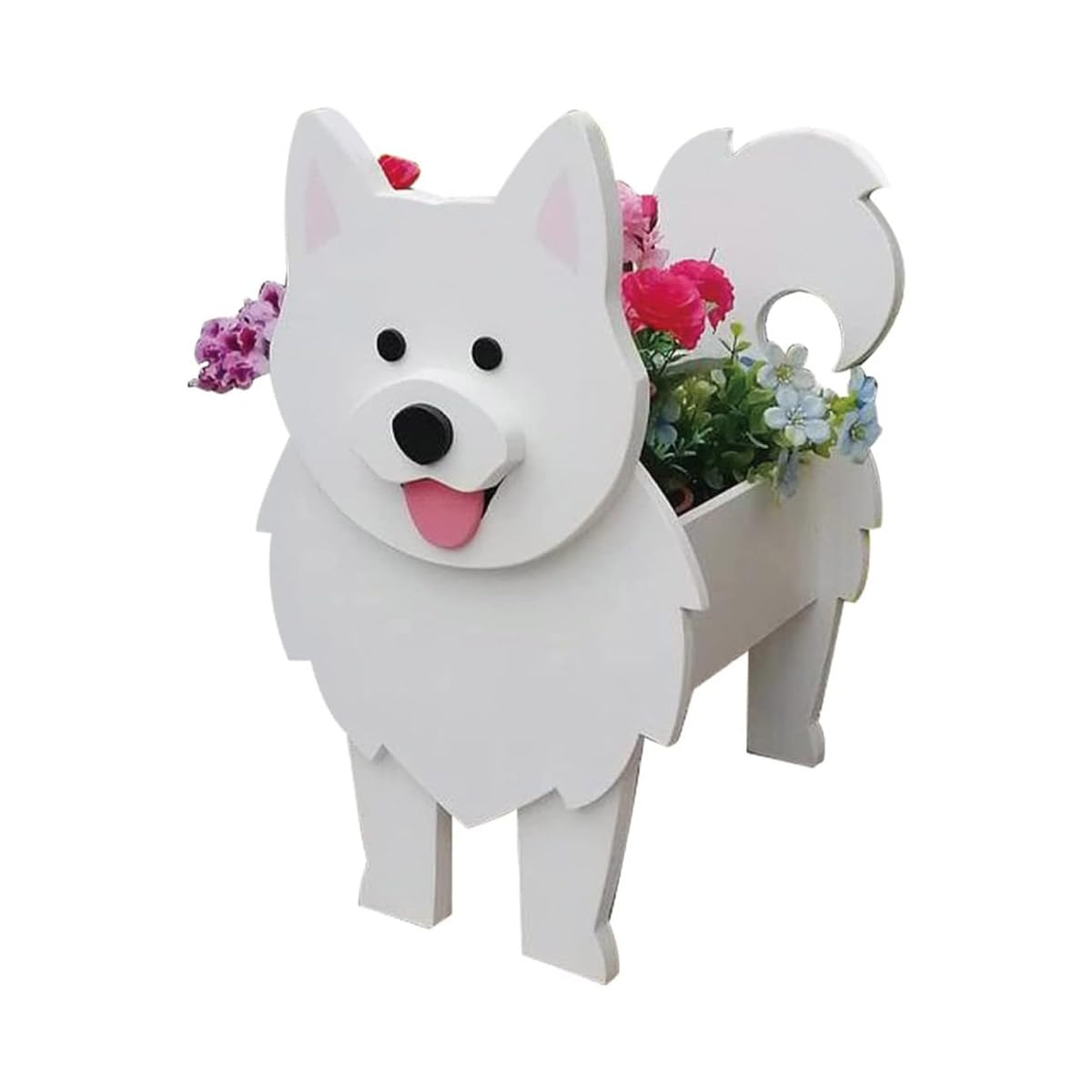 Cute Dog Planter Pot, Detachable PVC Animal Flower Pots for Succulents