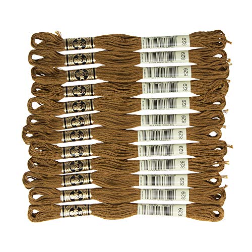 Image of DMC 6-Strand Embroidery Cotton Floss, Very Dark Golden Olive