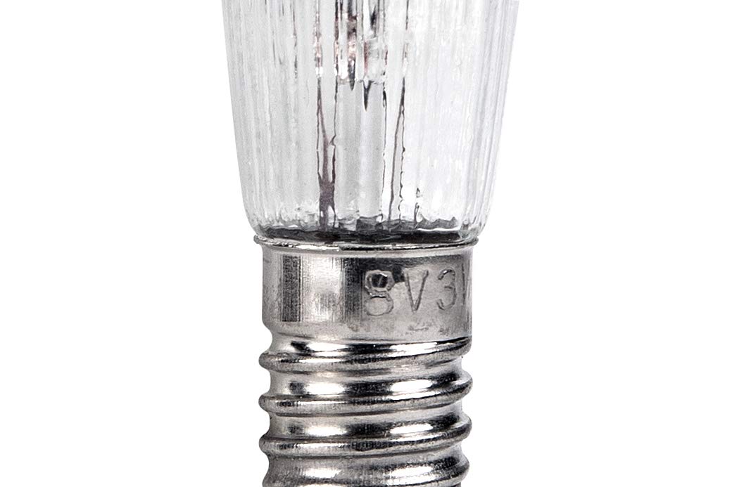 E10 Halogen Small Shaft Candle 12 V - 34 V 3 W Diameter 11 Mm Length 65 Mm For Indoor Use Replacement Lamp Candle Arch And Fairy Lights Warm White
