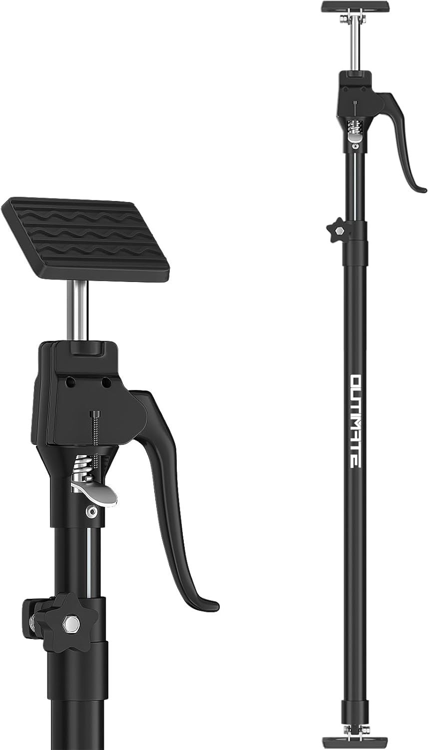 Third Hand Support Pole Heavy Duty, Cabinet Jacks for Installing Cabinets with 154 LBS Capacity and Expand from 49-1/5 to 114-1/5 in, 1-PC Long 1pcs?49.2 ~ 114.2 inches?