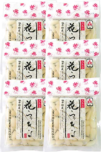 福井県産 花らっきょう (三年子) らっきょう漬け 甘酢 無添加 (6袋入り)