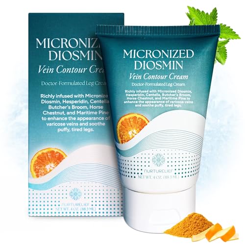 Nurturelief Doctor-Crafted Micronized Diosmin Contour Cream with Hesperidin | Cooling Comfort Formula | Silky Cosmetic Absorption Technology | Centella Cream with Horse Chestnut & Menthol