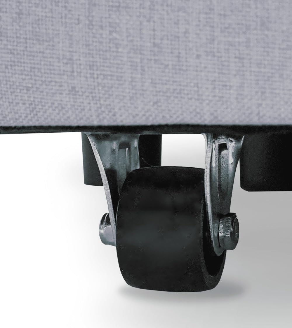SWEET SOFA® Sofá Cama Chaise Longue 230 x 148 x 90 cm de 3 Plazas CLONY II - Sofá con Asientos Deslizantes, Tapizado en Tela en Gris
