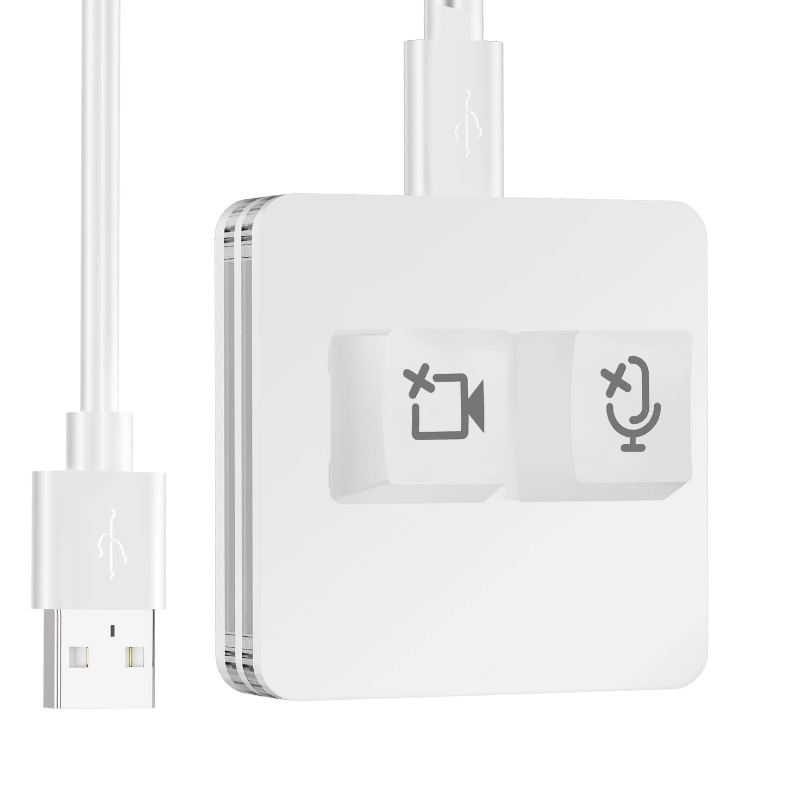 USB Meeting Mute Button Compatible with Microsoft Teams Mute Button (macOS-System)