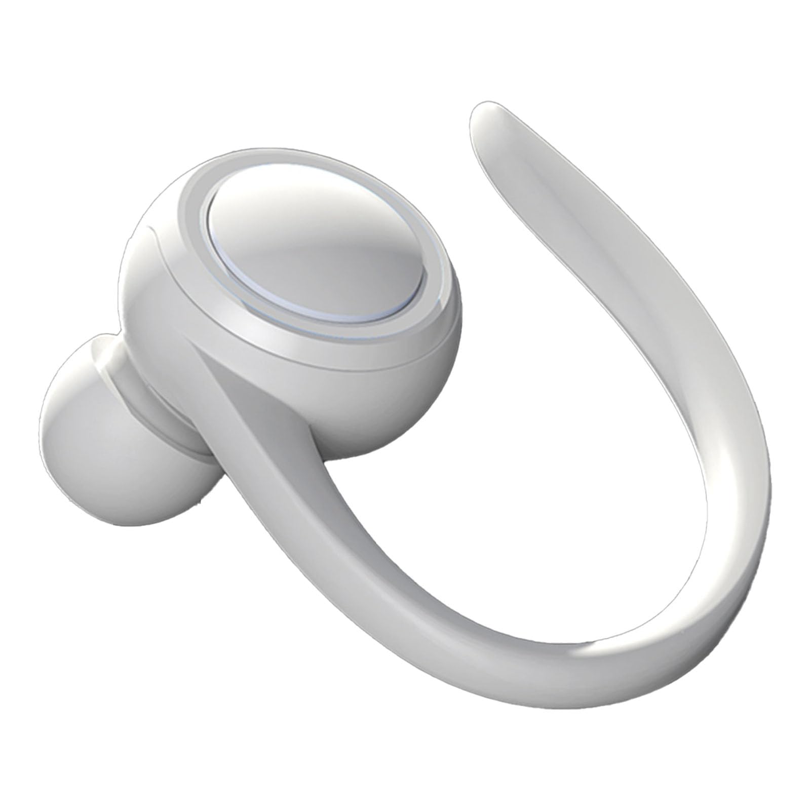 Single Ear Headset, Wireless Business Headset Waterresist Hanging Single Earhook Ear Earbuds BT5.2 Noise Cancelling Sports Stereo Music Headphones Headset for Home Business